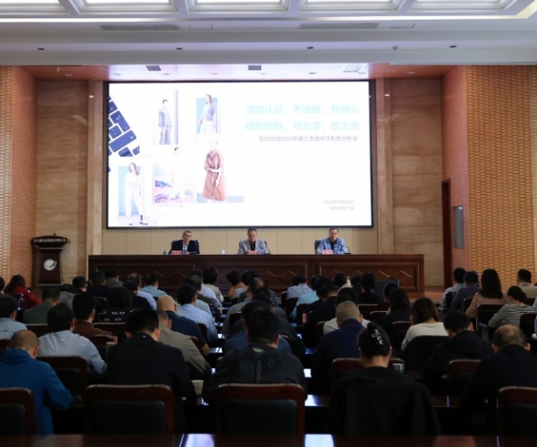 6008集团官方网站丝绸召开2023年第三季度经济形势剖析会